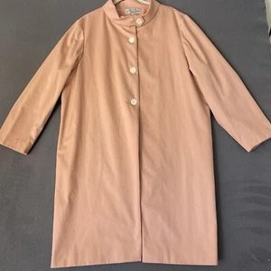 NWOT J. Peterman XXL Duster Trench Dusty Rose Pink Cotton Dress Coat Womens 2XL - Picture 1 of 7