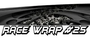 RACE CAR GRAPHICS #25, Half Wrap Vinyl Decal IMCA Late Model Dirt Trailer Truck - Picture 1 of 2