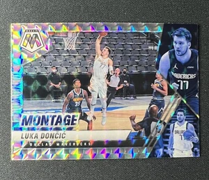 2020-21 Panini Mosaic Luka Doncic Silver Montage #19 Dallas Mavericks - Picture 1 of 2