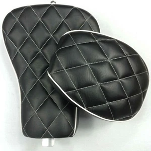 Custom Driver Pssenger Diamond Stitch Seat For 2010-2015 Harley XL1200X X48 X72 - Picture 1 of 6