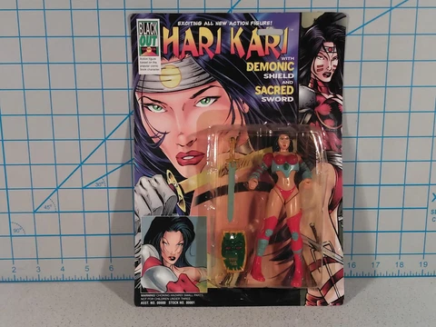 Hari Kari Action Figure, Blackout Comics 1997 Cover