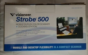 visioneer strobe 500 mobile duplex color scanner with docking station adf 600 d - Picture 1 of 6