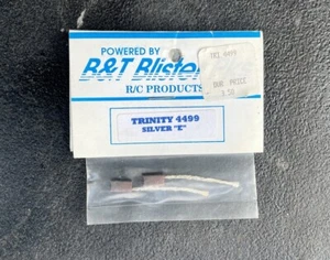 B&T Blister Packs RC 1:10 Trinity Silver E Motor Brushes PAIR #4499 BRAND NEW - Picture 1 of 3