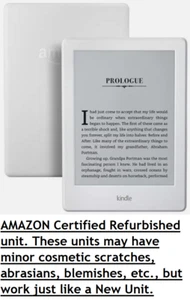 Amazon Kindle 8th Generation 4GB WHITE eReader eBook Tablet WiFi 2016 Model Whit - Picture 1 of 9