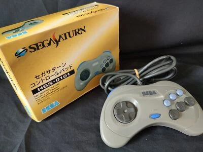 Used, SEGA Saturn Controller Pad HSS-0101 w/Box set, working-g0625- - Image 1 of 4