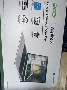 Acer Aspire 3 15.6" i3-1115G4 8GB RAM 256GB SSD Silver Laptop A315-58-350L - Picture 1 of 5