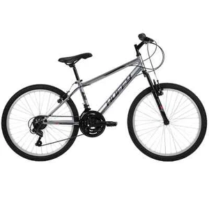 Huffy 24" Rock Creek Mountain Bike, Fits Riders 4'8" - 5'8", Gray, Adult, Men's - Picture 1 of 12
