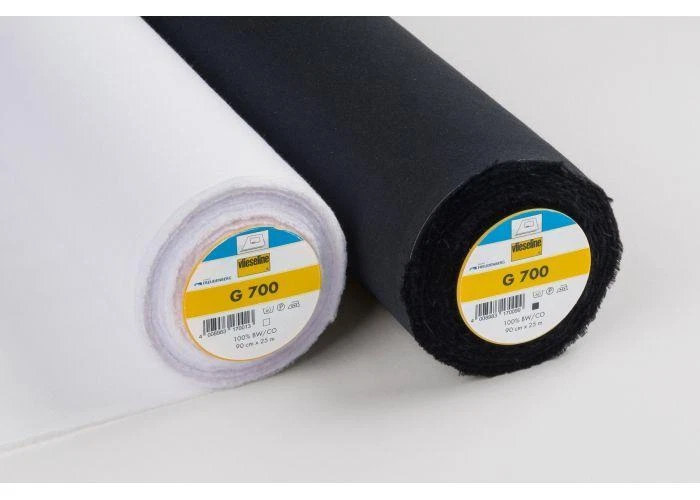 Firm/Heavy Weight Fusible Cotton Woven Interfacing G700 white/black: Vlieseline - Image 1 of 1