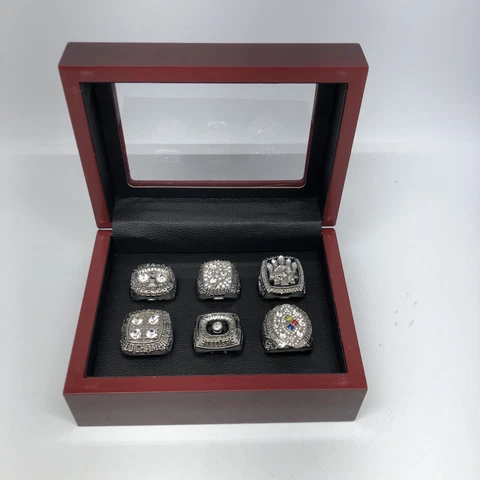 Pittsburgh Steelers Championship Ring Set. With Box FREE SHIPPING Cover