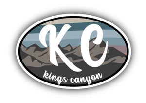 Kings Canyon Park California Outdoor Hike Camping River Vinyl Sticker Decal - Picture 1 of 1