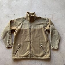 Military Jacket Medium Shirt Cold Weather Synthetic Fleece Brown Zip Up Polartec