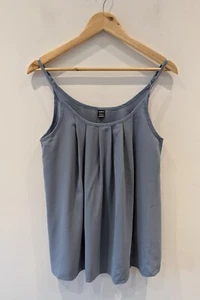 Shein Damen Trägertop Größe M Bluse leicht blau Plissee vorne sehr guter Zustand - Bild 1 von 7