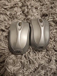 (2) Microsoft 6000 B5W-00001 1054 1051 Wireless Laser Mouse for Notebook, Silver - Picture 1 of 8