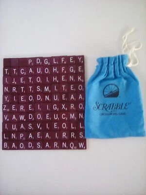 100 Scrabble Tiles with Blue Bag Replacement 9 - Image 1 of 2