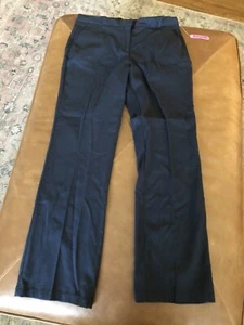 New Izod Girls Plus Fit Easy Care 16.5 School Wear Dark Navy Pants NWT Chinos - Picture 1 of 6