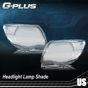 Clear Headlight Replacement Lens Left+Right Fit For 2005-2011 Toyota Tacoma - Picture 1 of 11