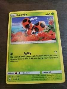 Pokemon TCG: S&M Burning Shadows - COMMON Ledyba 9/147 - NM/M Zustand - Bild 1 von 5