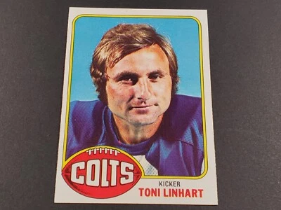 1976 TOPPS FOOTBALL #209 TONI LINHART HIGH GRADE NR MINT + BEAUTIFUL - Image 1 of 3