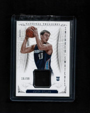 Cody Zeller 2013-14 National Treasures SNEAKER SWATCHES Patch Rookie #/99 Bobcat