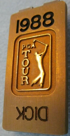 MONEY/BELT CLIP-PGA TOUR-1988 WITH UPSIDE DOWN DICK 12 KGF (KARAT GOLD FILLED) Cover