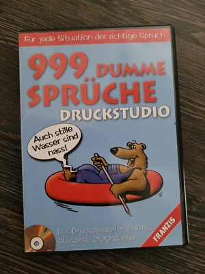 999 DUMME SPRÜCHE DRUCKSTUDIO f. T-Shirts, Sticker etc.  in OVP-Hülle - Bild 1 von 4
