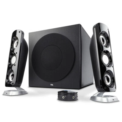 Cyber Acoustics CA-3908 2.1 Multimedia Speaker System with Subwoofer, 92 Watts P - Image 1 of 4