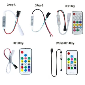 5V-24V WS2812B WS2811 LED Pixel Light Controller Addressable Wireless RF Remote - Picture 1 of 19