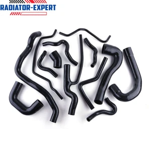 For SAAB 9-3 B207 2.0T 2003-2014 Black Intercooler Silicone Radiator Hose Kit - Picture 1 of 8