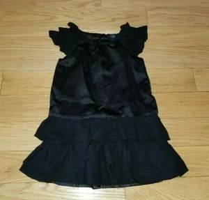 Mädchen BABY GAP einfarbiges schwarzes KLEID Größe 3T - Bild 1 von 2