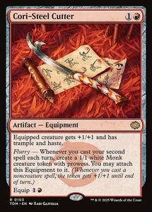 Cori-Steel Cutter 1x TDM MTG Tarkir Dragonstorm Rare MINT red artifact - Picture 1 of 1