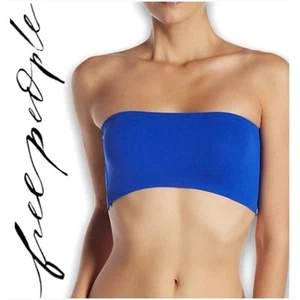 Free People Nina Bandeau Strapless Bra Blue Flame Bralette Size Medium (M) - Picture 1 of 9