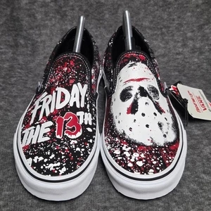 Neu Vans Freitag der 13. Jason Voorhees Slipper Schuh 8,5 Glow House of Terror - Bild 1 von 9