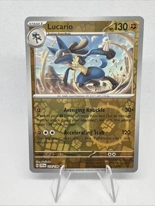 Lucario 114/198 SV01: Scarlet & Violet Base Set Reverse Holo - Picture 1 of 2