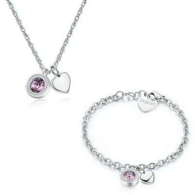 Set Esclusivo Sagapo Donna Collana SKT01 + Bracciale SKT11 Lucky Light - Immagine 1 di 2