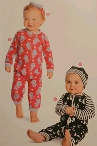 Burda Kids 9328  Infant Babies Easy Jumpsuit Onezie w Zipper   1M-18M UNCUT FF - Picture 1 of 7