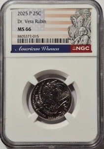 2025 P Washington Quarter NGC MS 66 DR. Vera Rubin - Picture 1 of 2