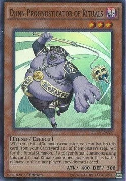 YuGiOh Djinn Prognosticator of Rituals THSF-EN039 Super Rare Englisch NM 1st - Bild 1 von 2