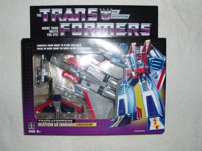 Transformers G1 Starscream Reissue 2017 Walmart Exclusive Vintage Style NEW - Image 1 of 4