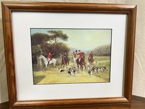 A vintage print of a painting by Heywood Hardy, likely titled "The Finish." - Picture 1 of 1