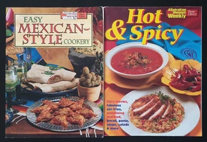 Australian Women's Weekly Cookbook Lot x 2 Hot and Spicy and Mexican Cookery AWW - Picture 1 of 5
