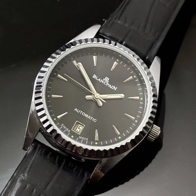 BLANSPAIN Antique Watch Black Analog Villeret Collection Swatch Vintage USED JP - Image 1 of 4