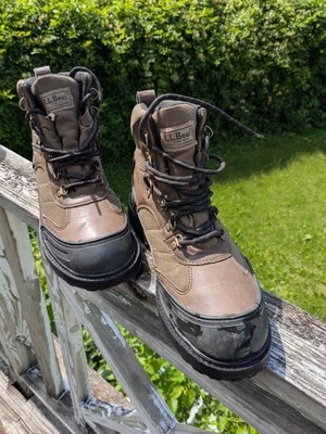 Botas masculinas de trilha LL Bean Dri-Lex impermeáveis FDE/castanho/preto tamanho 9 - Imagem 1 de 4