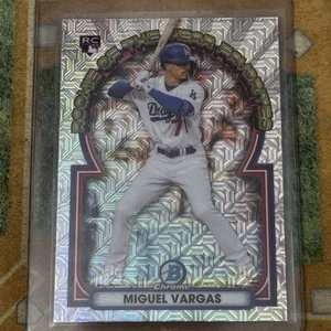 2023 Bowman Chrome Mojo Refractor Miguel Vargas ROYF-12 Rookie RC Dodgers - Picture 1 of 2