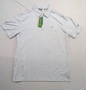 $100 Travis Mathew Polo Springfield Golf & Country Club XL Grey Short Sleeve NWT - Picture 1 of 7