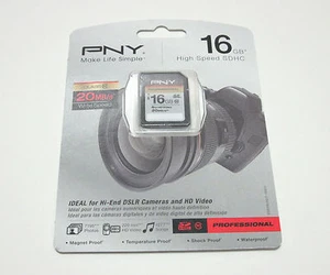 PNY 16G DV class 10 SD card for Nikon Coolpix P7700 S800C L610 P310 S9300 camera - Picture 1 of 1