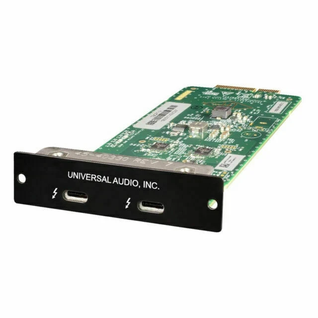 Universal Audio Thunderbolt 3 Option Card for Rackmount Apollo Audio Interfaces (Mac/Win) TBOC3