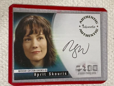 2007 Inkworks The 4400 Auto #A-15 Natasha Gregson Wagner as April Skouris NM - Image 1 of 2