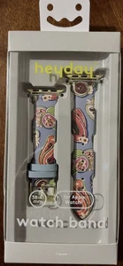 Bracelet Heyday Apple Watch cuir végétalien bleu cachemire 38-41 mm - Photo 1 sur 4