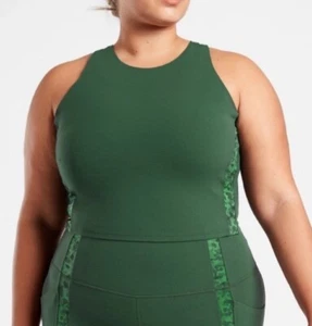Athleta Crop Tank 3X Conscious Serene Yoga Pilates Gym Workout Built-in Bra NWT - Picture 1 of 11