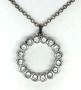 Kate Spade New York 3/4" Vollkreis Anhänger 20" Kette Halskette Vintage - Bild 1 von 8